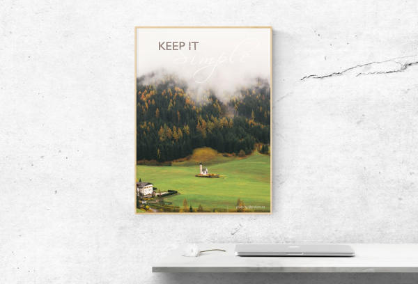 Постер «Keep it simple»