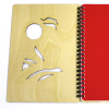 Блокнот c деревянной обложкой "Лиса" (с цветным листом)